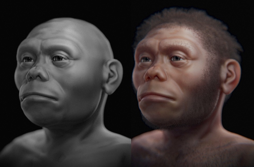 Esquerda: aproximação facial objetiva; direita: aproximação com elementos especulativos — Foto: Cicero Moraes, Luca Bezzi e Alessandro Bezzi 