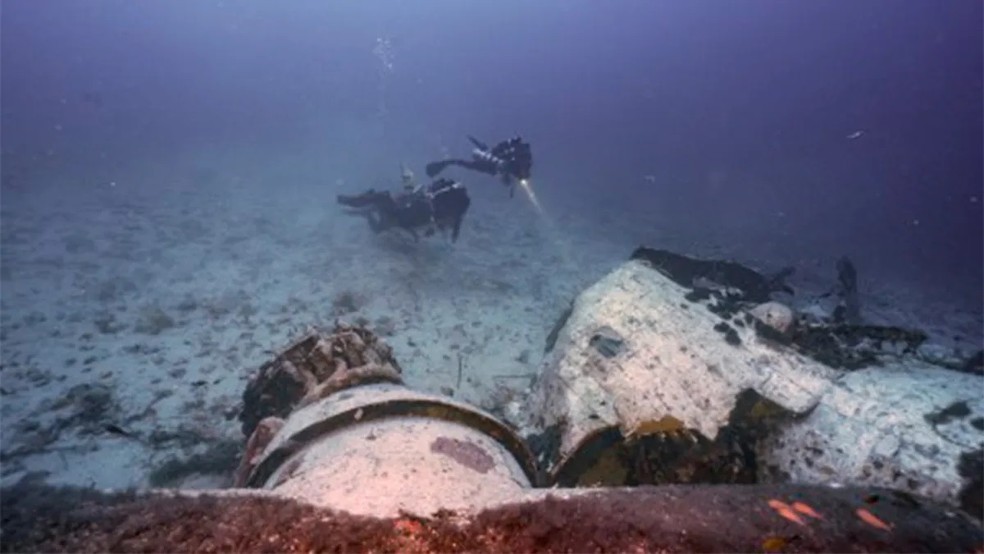 Restos de aviador da Segunda Guerra foram encontrados no mar de Malta — Foto: DPAA/Universidade de Malta