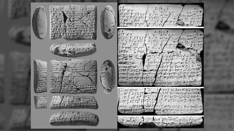 Tabuletas de quase 4 mil anos contém língua cananeia perdida  — Foto: Rudolph Mayr/Cortesia Rosen Collection
