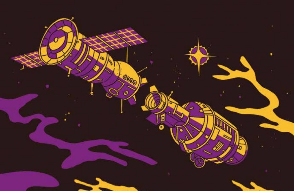 Cápsulas soviética e americana se juntaram durante um período em 1975 — Foto: Bernardo França