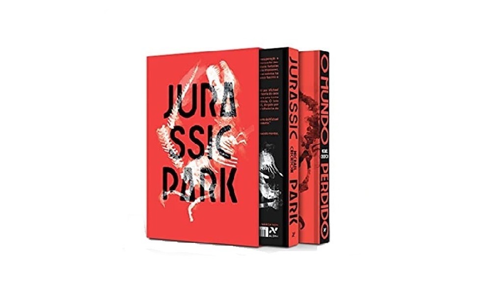 Box de livros Jurassic Park reúne o thriller de ficção do aclamado autor Michael Crichton — Foto: Reprodução/Amazon