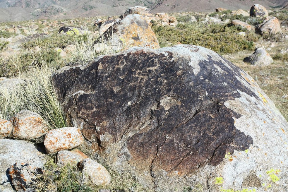 Petróglifos de Ornok — Foto: Instituto de Arqueologia da Academia Russa de Ciências