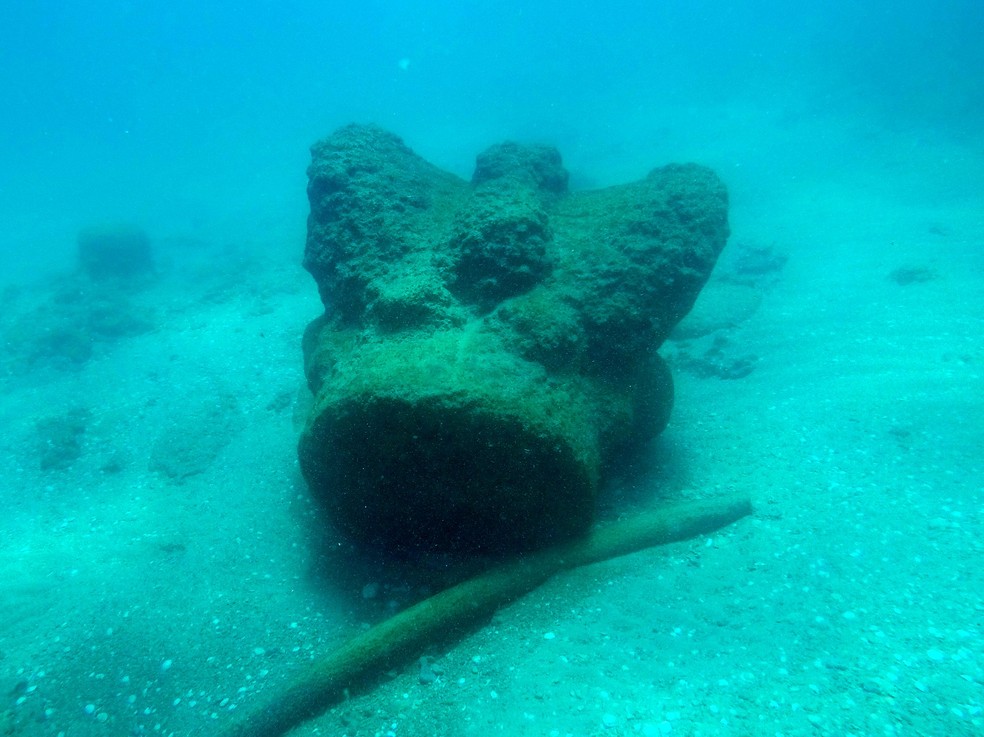 Navio mercante naufragou há 1,8 mil anos  — Foto: Israel Antiquities Authority/Reprodução/Facebook