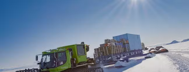 Expedição a caminho da geleira Crary — Foto: Ana Tovey/SWAIS2C