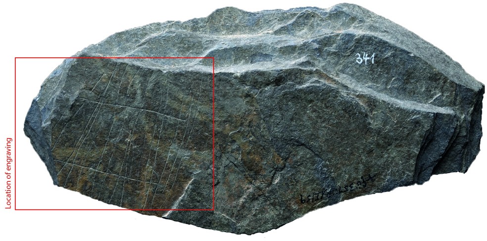 Desenhos em forma de grade podem representar redes ou armadilhas de pesca — Foto: 2024 Robitaille et al./PLoS One