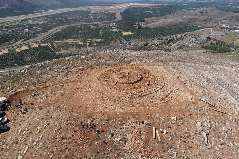 Descoberta de 4.000 anos aconteceu na ilha de Creta, na Grécia — Foto: Ministério da Cultura da Grécia