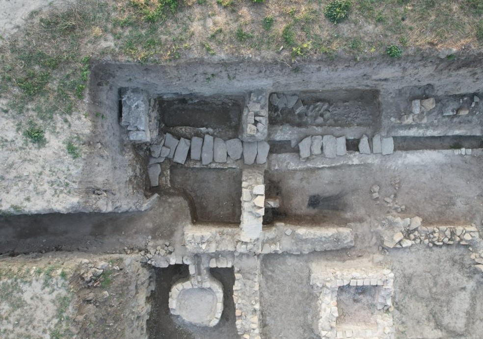 Sítio arqueológico em Novae, na Bulgária — Foto: Krzysztof Narloch