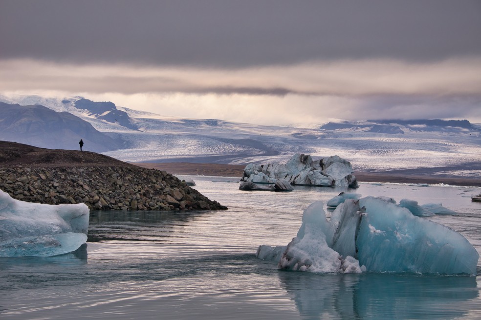 Camadas de gelo na Antártida acumulam CO2 antigo e atual — Foto: Pexels