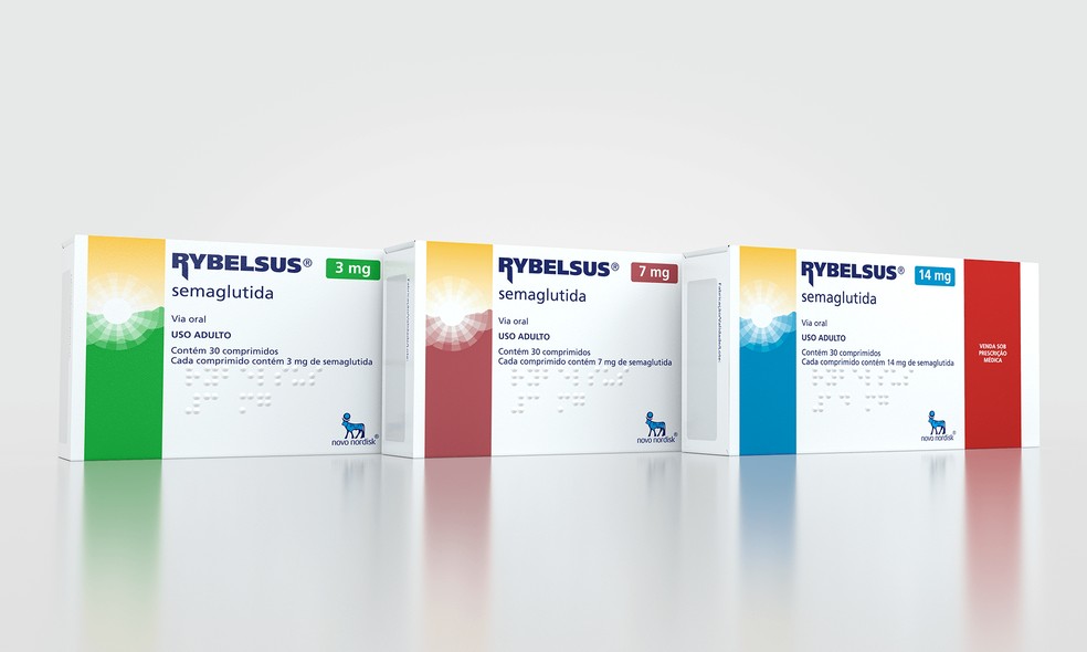 Rybelsus e suas diferentes dosagens — Foto: Divulgação