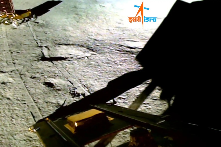 O rover Chandrayaan-3 na Lua