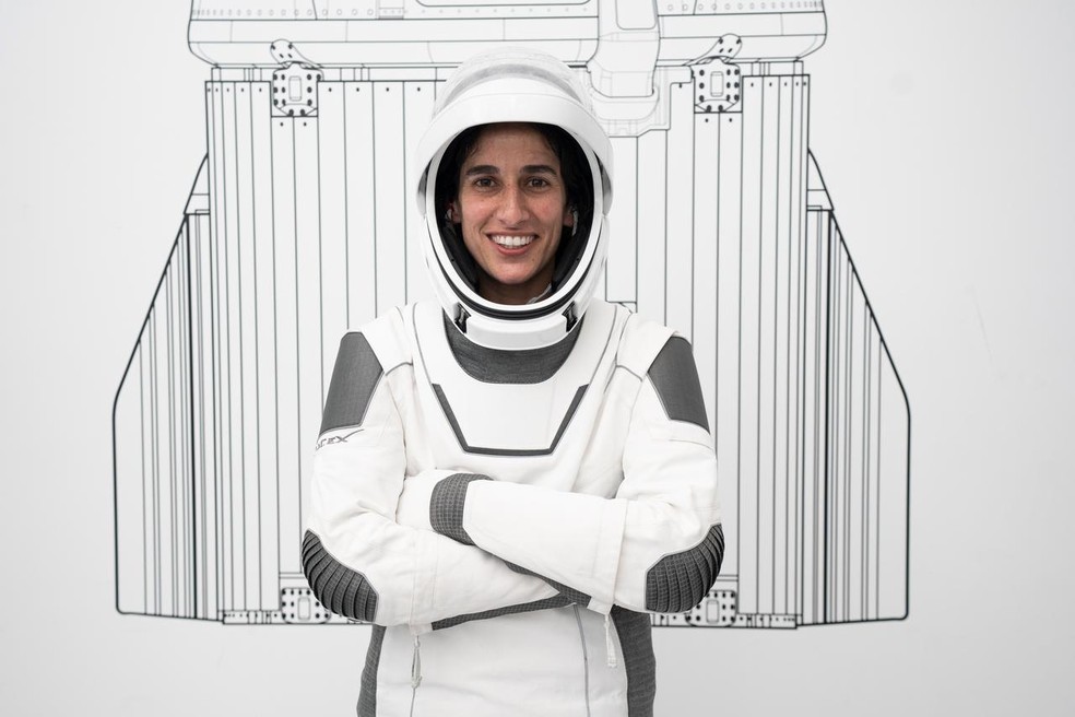 A astronauta da Nasa Jasmin Moghbeli — Foto: SpaceX