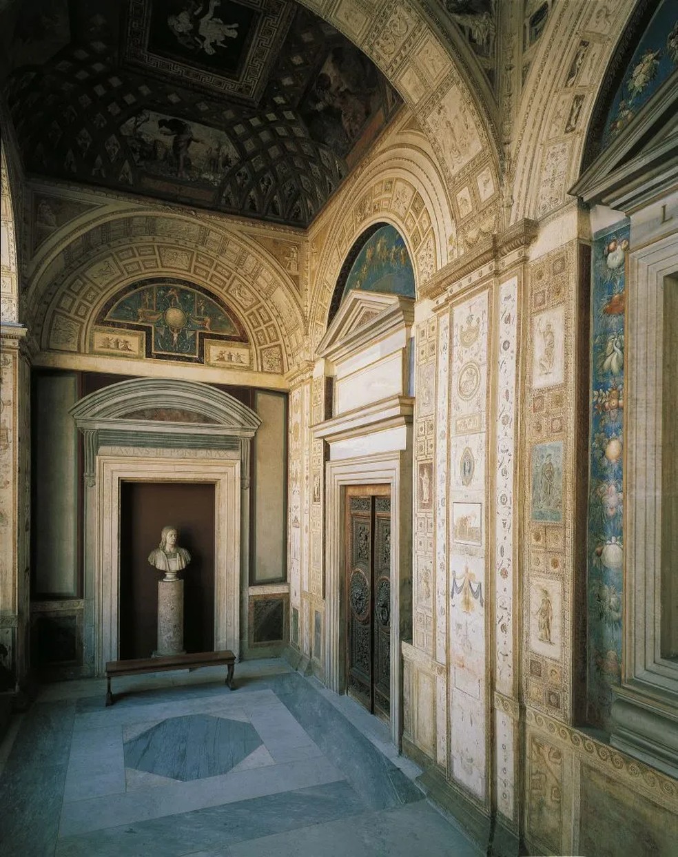 Loggia de Rafael no Palácio Apostólico, Cidade do Vaticano — Foto: DEA/G. Cigolini