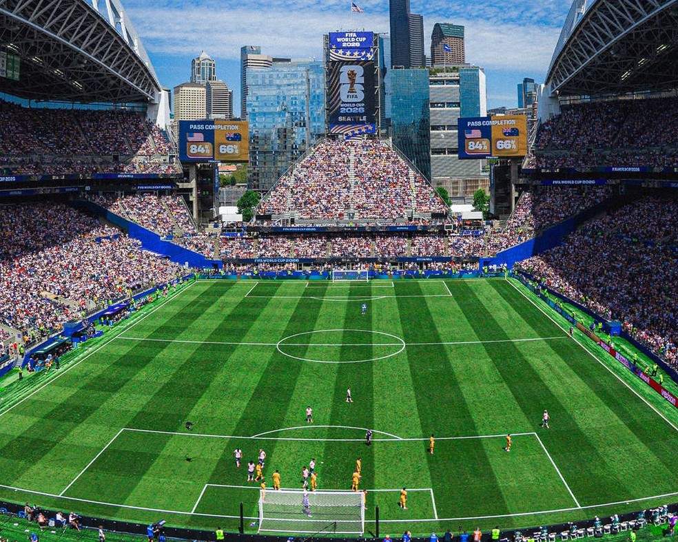 A Copa de 2026 tem quebrado recordes. A CazéTV bateu novo recorde mundial de audiência no YouTube com a transmissão de França e Espanha em duelo válido pelas semifinais, com 24 milhões de aparelhos conectados — Foto: Reprodução/Instagram (@fifaworldcup)