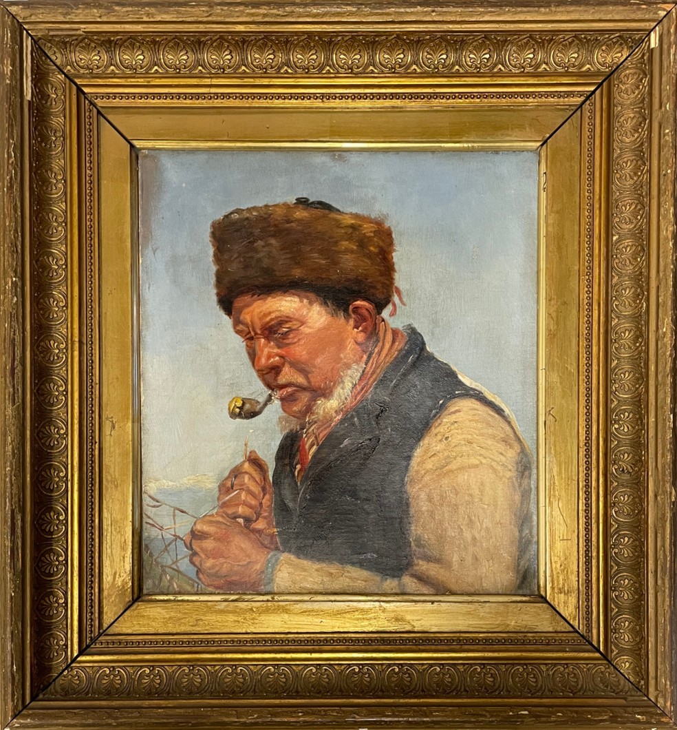 Quatro "Retrato de Niels Gaihede", de Michael Ancher, que teria inspirado Van Gogh a pintar "Elimar" — Foto: Divulgação/LMI Group