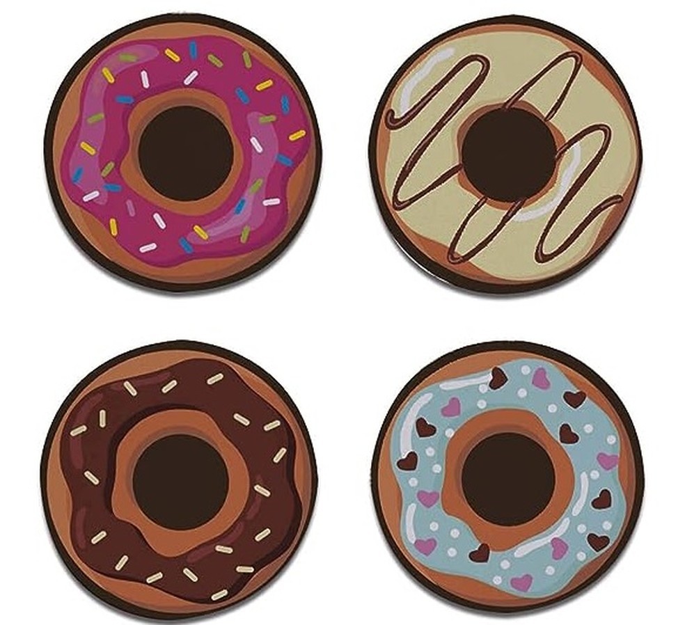 Porta-Copos Donuts Geek Vip — Foto: Divulgação; Amazon