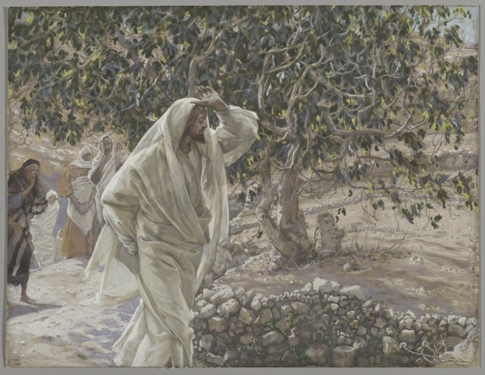 A Figueira Amaldiçoada, entre 1886 e 1894, de James Tissot — Foto: Wikimedia Commons