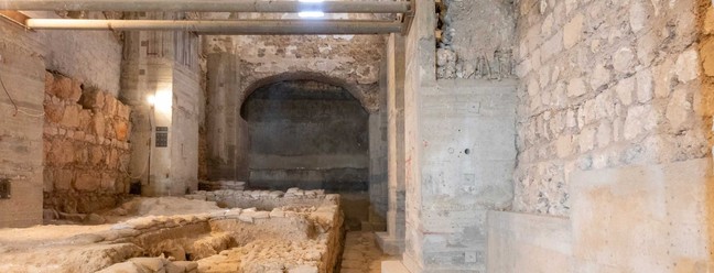 Detalhes do interior do complexo de Kishle — Foto: Dor Pazuelo/Museu da Torre de Davi em Jerusalém