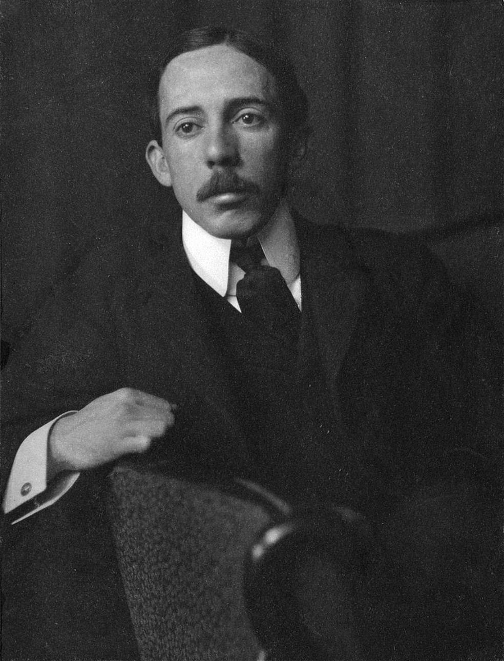 Fotografia de Santos Dumont jovem — Foto: wikimedia commons