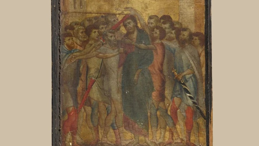 Pintura renascentista 'Christ Mocked' ('Cristo Zombado'), por Cimabue
