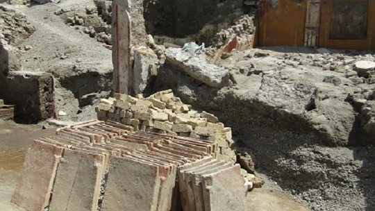 Escavações em Pompeia revelam técnicas de construções no século 1º