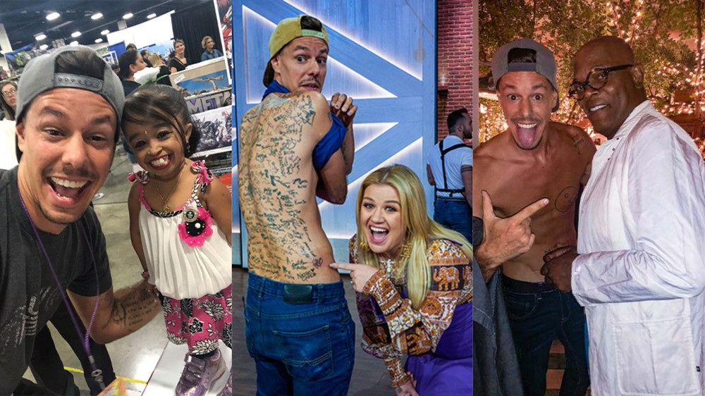 Americano bate recorde por ter centenas de autógrafos tatuados ...