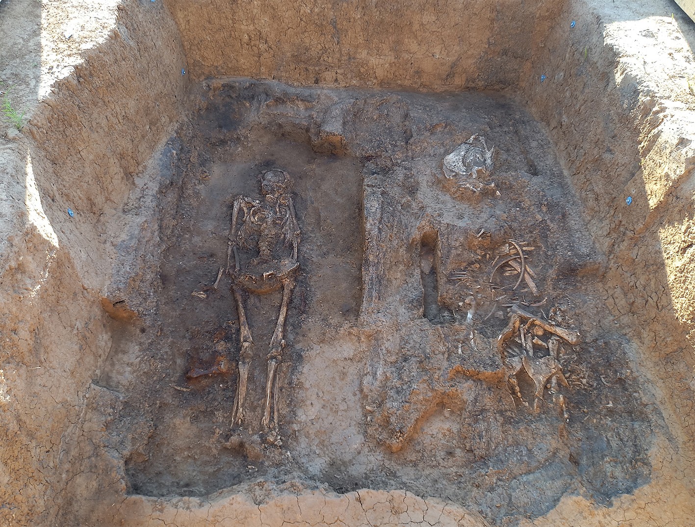 Imagem ilustrativa de câmara funerária de madeira medieval