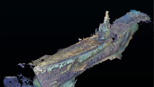 Submarino da Segunda Guerra Mundial com 79 tripulantes é encontrado no Mar da China Meridional