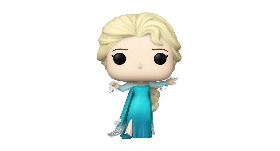 Funko Pop Elsa exibe o clássico vestido azul e cabelos longos loiros trançados — Foto: Reprodução/Amazon