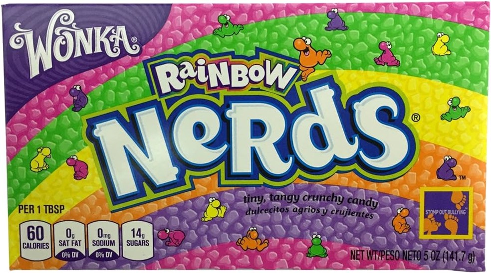 Wonka Rainbow Nerds, balas reais inspiradas em A Fantástica Fábrica de Chocolate — Foto: Divulgação / Amazon
