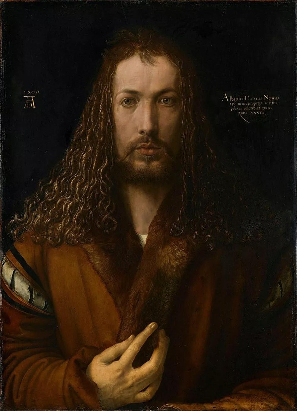 Autorretrato, de Albrecht Dürer, 1500. (Foto: Wikimedia Commons) — Foto: Galileu