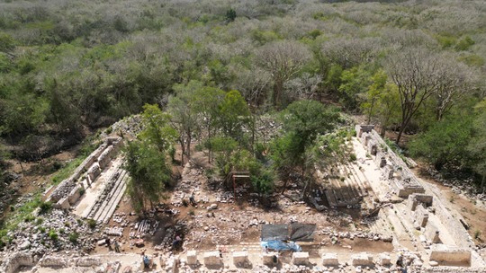 Estrutura maia palacial é achada em cidade de 1,5 mil anos no México