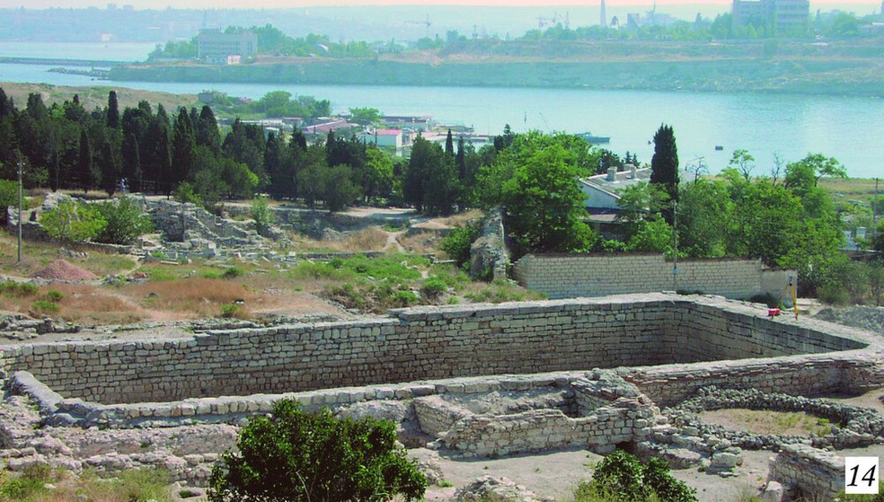 As “choras” eram parcelas retangulares de terra divididas em tamanhos iguais — Foto: Tauric Chersonese National Preserve