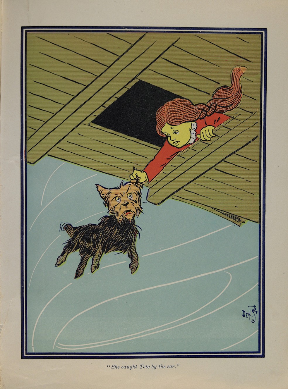 O nome da personagem Dorothy é uma homenagem à sobrinha do escritor — Foto: Domínio Público/W. W. Denslow