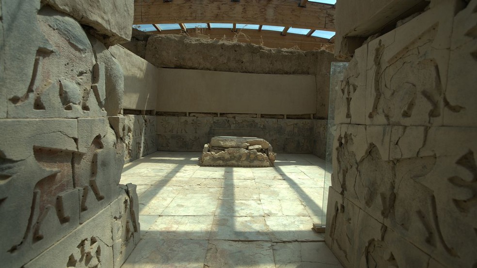 O Templo Haldi, que passou por uma restauração recente na Turquia e foi descoberto em escavações anteriores — Foto: Mehmet Işıklı