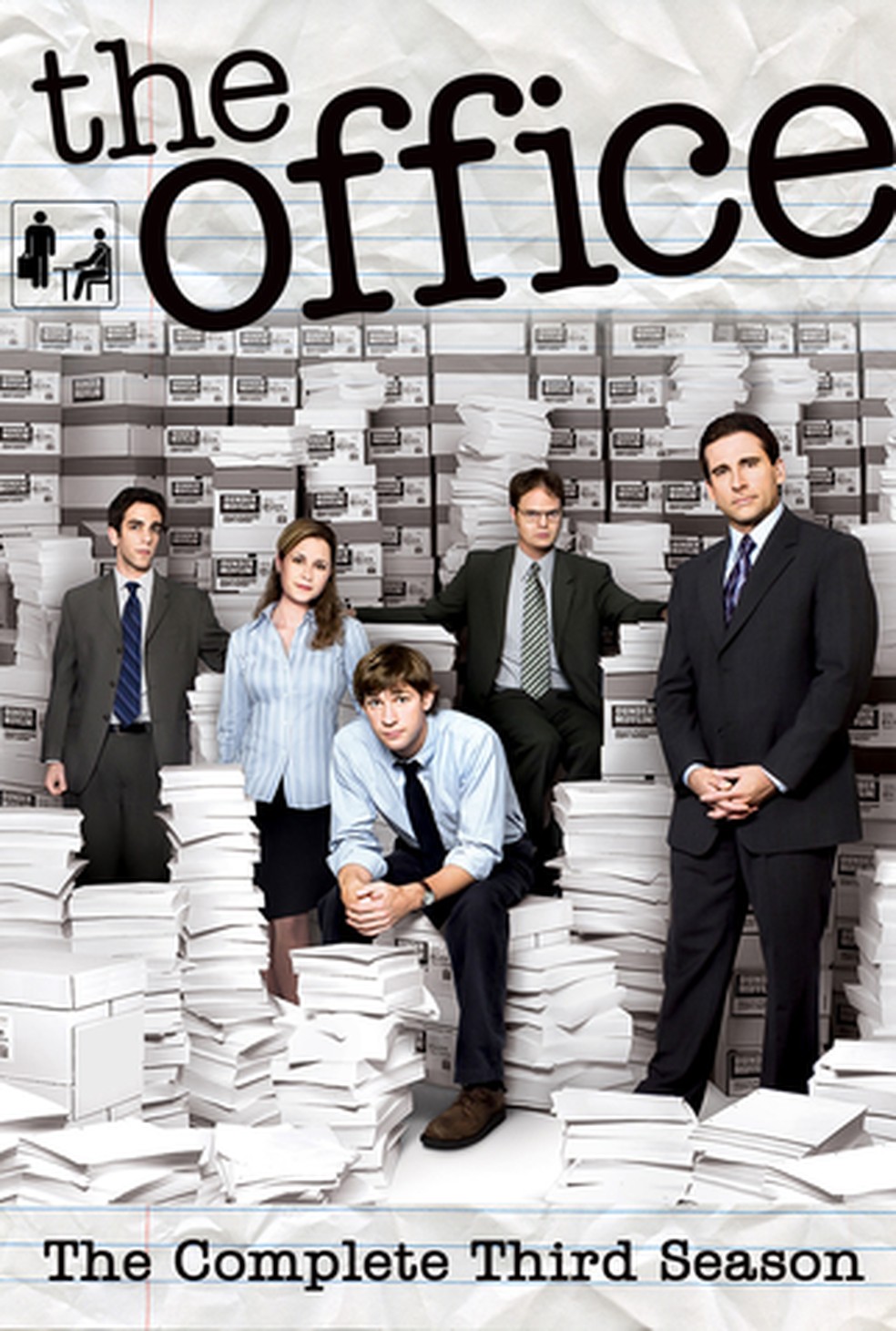 Pôster da terceira temporada da série The Office — Foto: Reprodução/Filmow