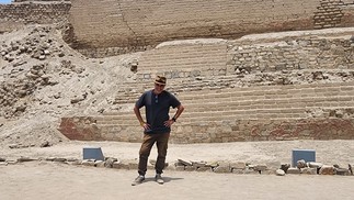 Acklas em Santuário Arqueológico Pachacamac em Lima, no Peru — Foto: Expedição Rio-Cartagena