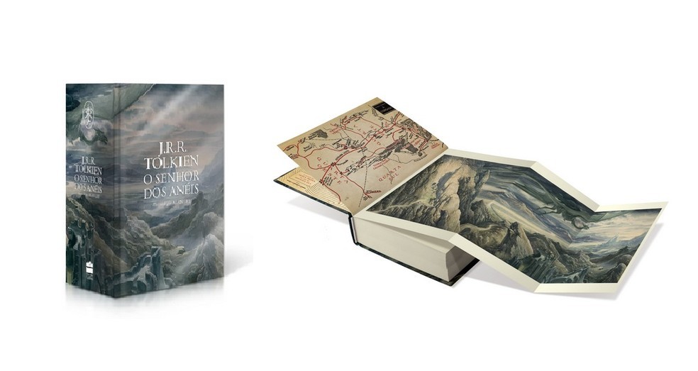 A edição de colecionador de "O Senhor dos Anéis" reúne os três livros em um único volume — Foto: Reprodução/Amazon