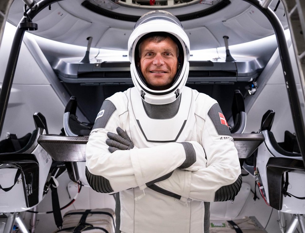 Andreas Mogensen, astronauta da ESA — Foto: SpaceX