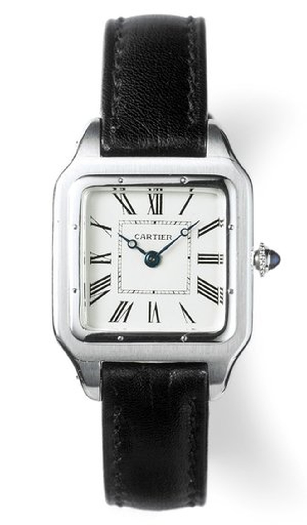 Modelo vintage do Cartier Santos Dumont, relógio que foi popularizados pelo aviador brasileiro — Foto: Reprodução/www.rescapement.com/