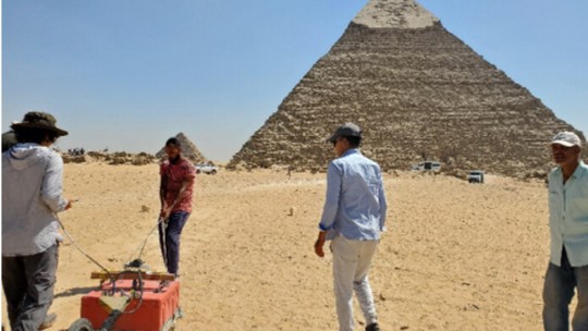 Estrutura soterrada é detectada em cemitério das Pirâmides de Gizé