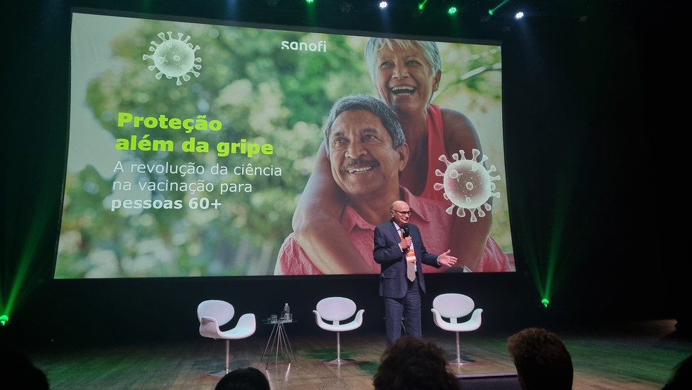 Drauzio Varella, médico oncologista e comunicador, durante evento sobre vacinação em São Paulo — Foto: Sarah Macedo