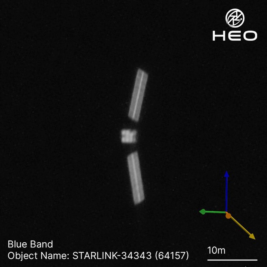 Satélite Starlink-34343 apresenta anomalia, gerando detritos em órbita da Terra
