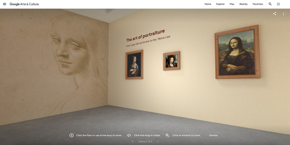Exposição virtual reúne obras famosas do artista — Foto: Google Arts & Culture 