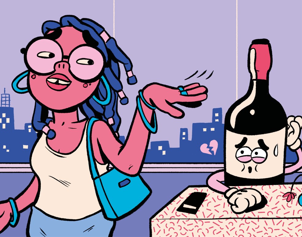 Estamos bebendo menos cerveja: no Brasil, eram 8,6 litros por pessoa, em 2010. Número saltou para 7,7 litros em 2019 — Foto: Ilustração: Fralvez/ Design: Flavia Hashimoto