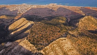 Visão aérea de Ptolemais, na Líbia — Foto: Szymon Lenarczyk