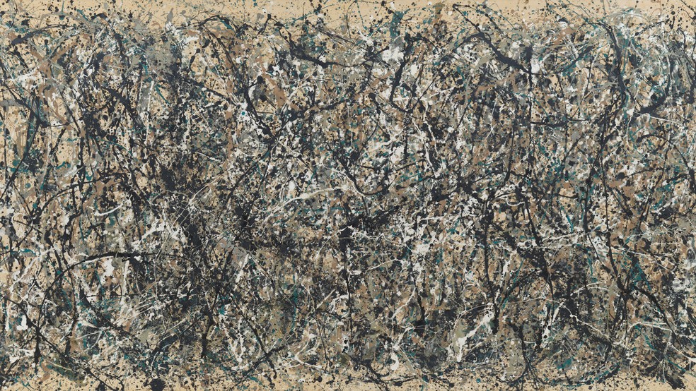 Pintura "One: Number 31", produzida em 1950 — Foto: © 2022 Pollock-Krasner Foundation/Artists Rights Society (ARS)