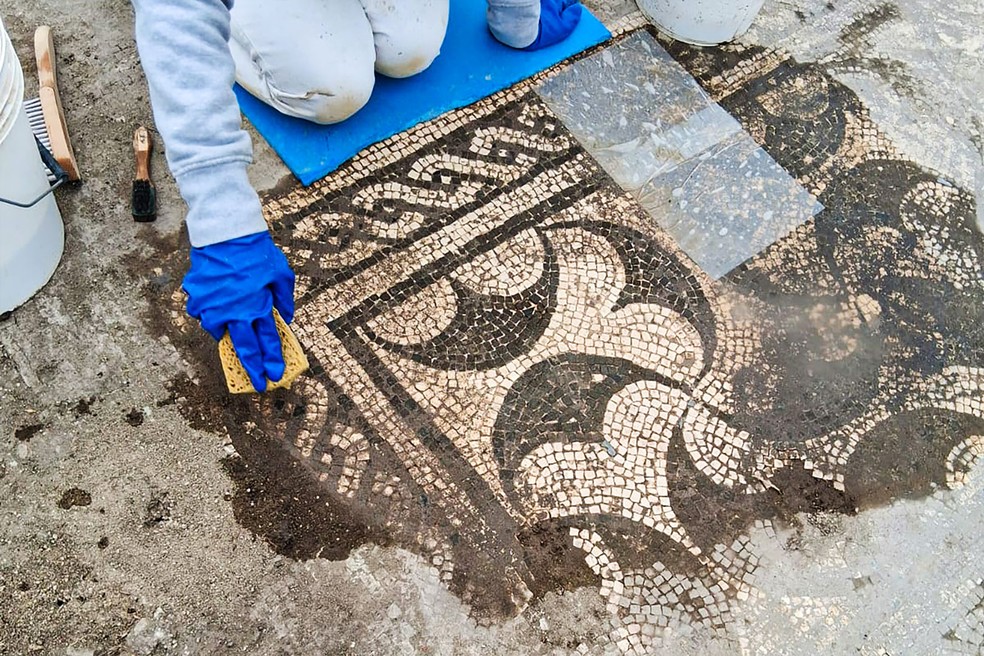 As autoridades desconheciam a existência do local antes do início das obras clandestinas, e vizinhos relataram atividades suspeitas — Foto: Ministério da Cultura da Itália