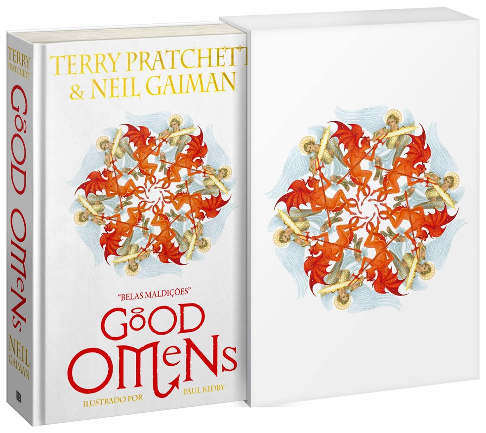Good Omens: Belas Maldições (edição de luxo), de Neil Gaiman e Terry Pratchett — Foto: Divulgação