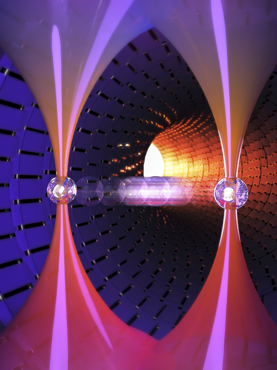 Os cientistas usaram duas armadilhas ópticas para lançar e capturar átomos individuais