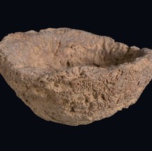 Fragmento de argila — Foto: Clara Amit, Israel Antiquities Authority